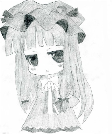 忙しい人のための東方、パチュリー書いてみた。