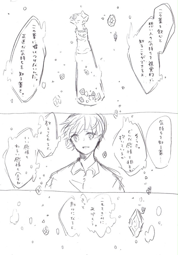 【黄黒】魔法の薬で想い人の気持ちが分かる黒子っちのお話【腐向け】