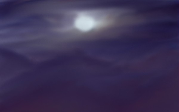 夜の月
