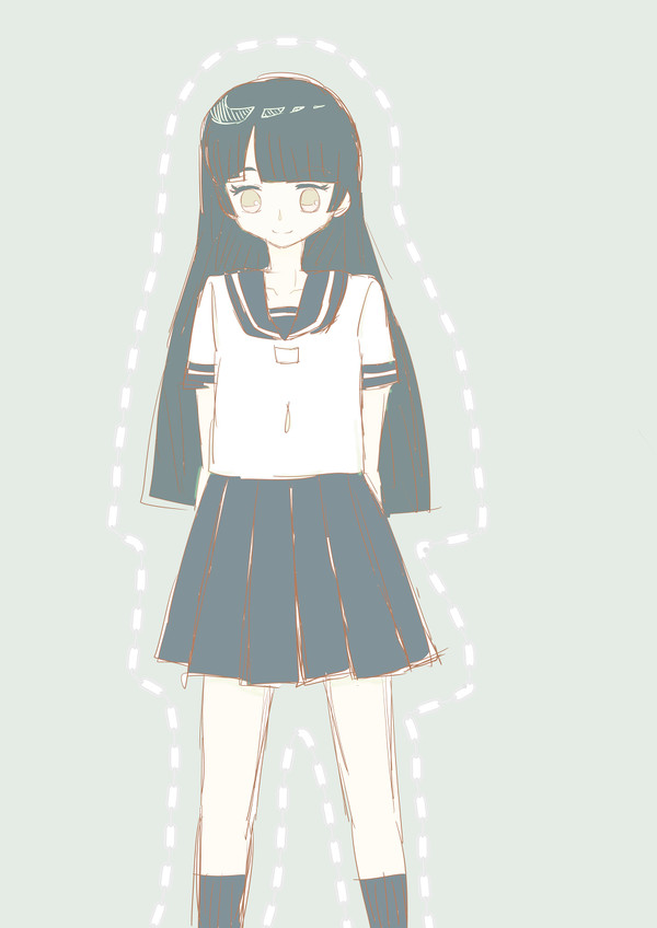 セーラー服の女の子!!