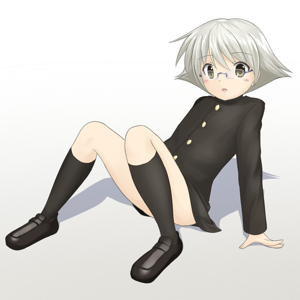 眼鏡学ランミニスカ