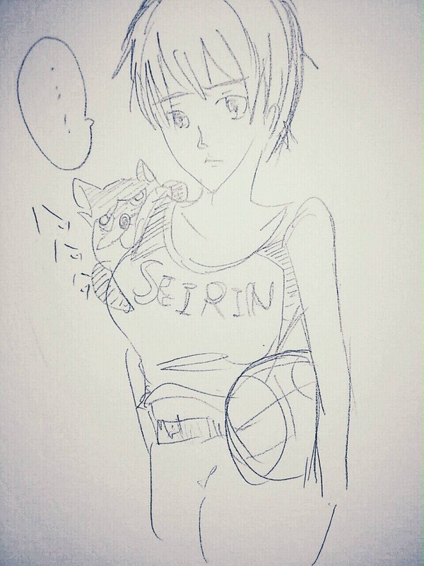 黒子っち女体化ラフ