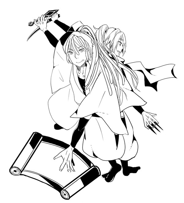 【線画】尾浜と久々知