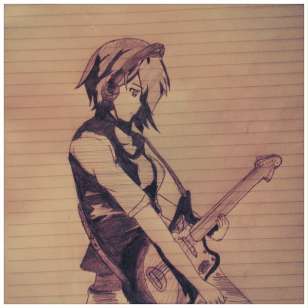 一人のギタリスト