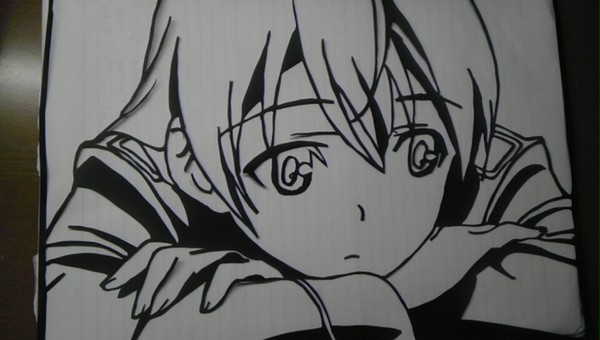 エイラ誕生日記念切り絵