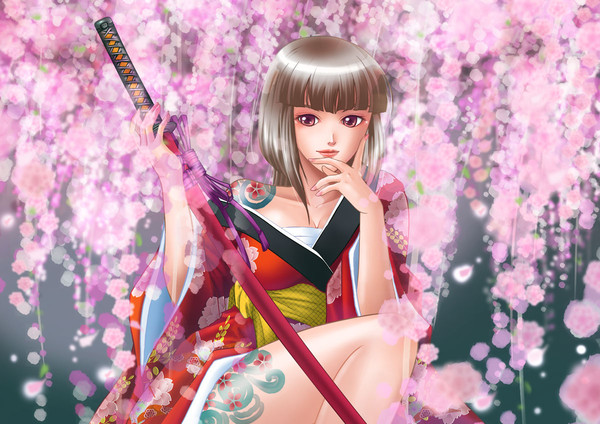 枝垂桜の女