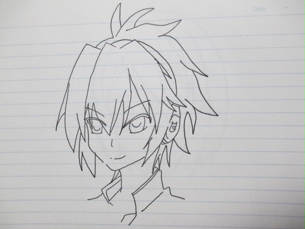 好きなアニメのキャラを描いてみました。