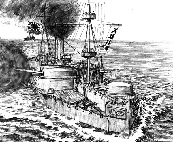 老骨に鞭打って~黄海の龍第十四話「アジア最強軍艦の誇り」挿絵~