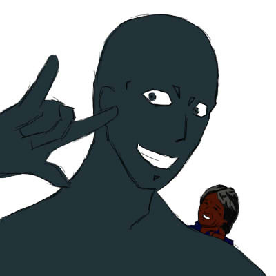 黒い人