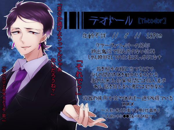 【殺伐街】テオドール【マフィア街】