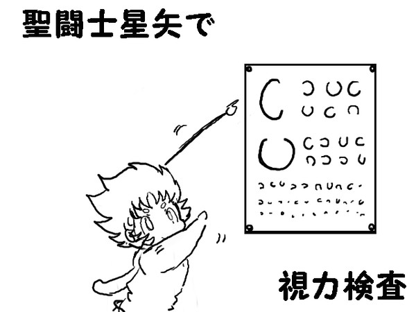 聖闘士＋αが視力検査したよ