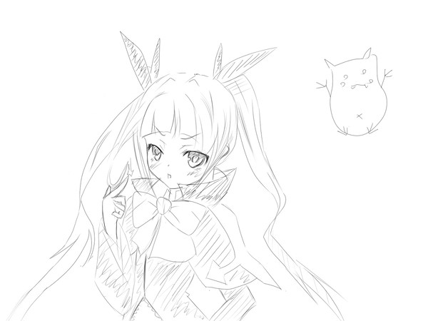 勝手に見ないで姫様描いてみた