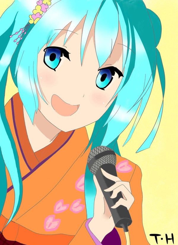 ペンタブ　初心者　初音ミク　的な？