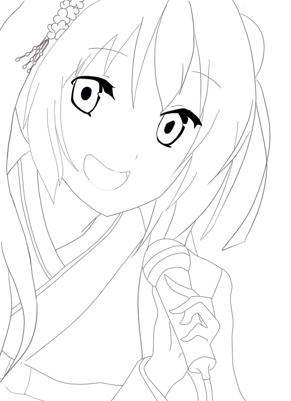 線画　