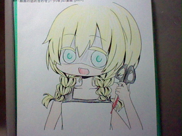 ヴィオラちゃんとエレンちゃんを塗ってみた&切ってみた