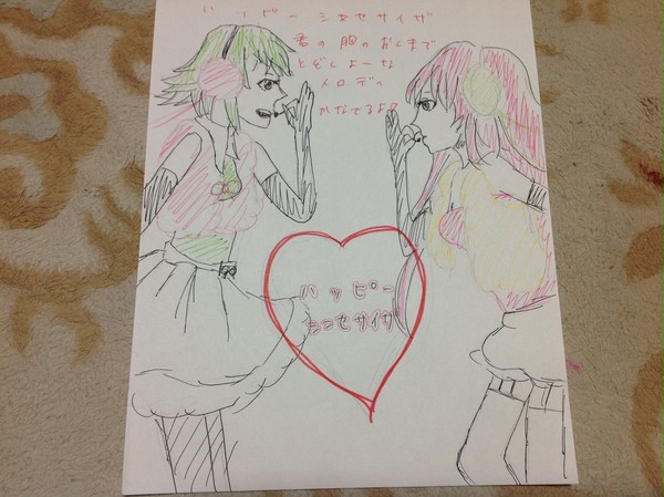 原画みて描きました。汚くてごめんなさい！