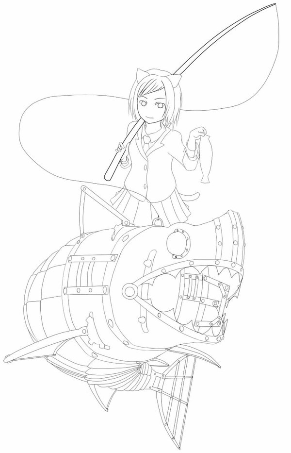 ★マシンルアー線画