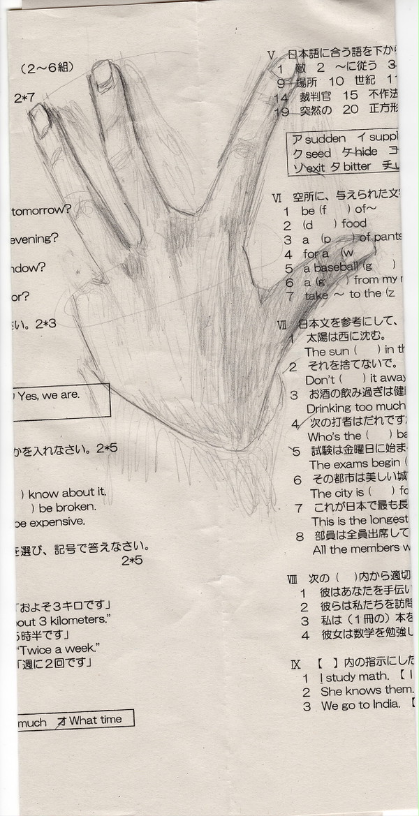 手