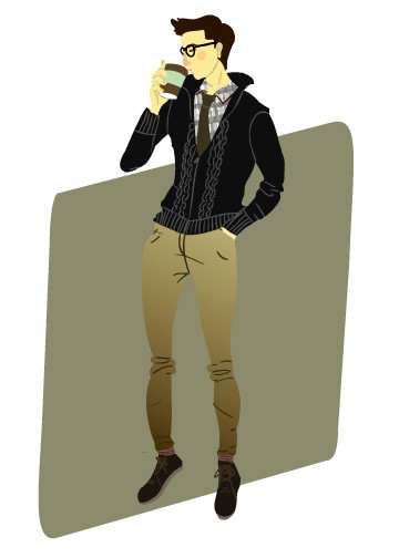 Cool coffee guy