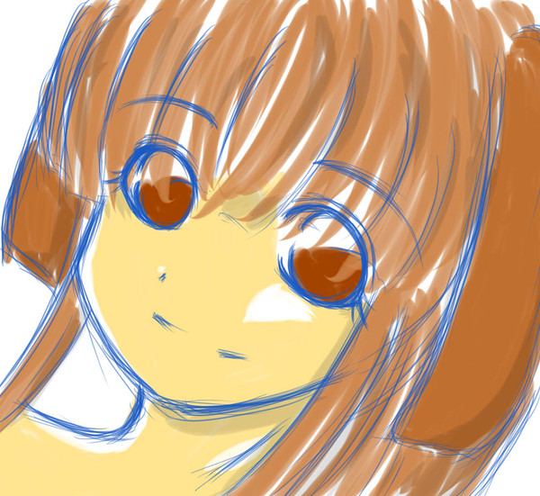友人を落書きしてみた