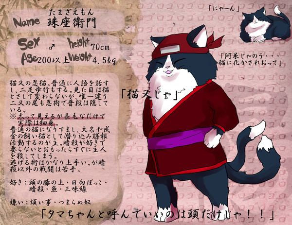 【陰陽忍伝】珠座衛門【名簿】