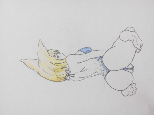 獣耳っ娘の水着姿(尻尾無し)