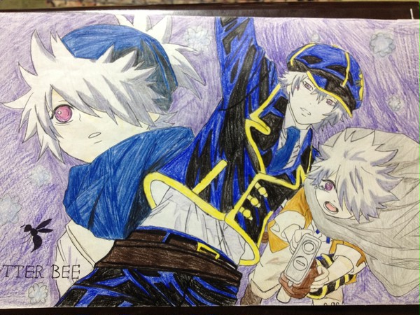 テガミバチ 中学の頃の模写