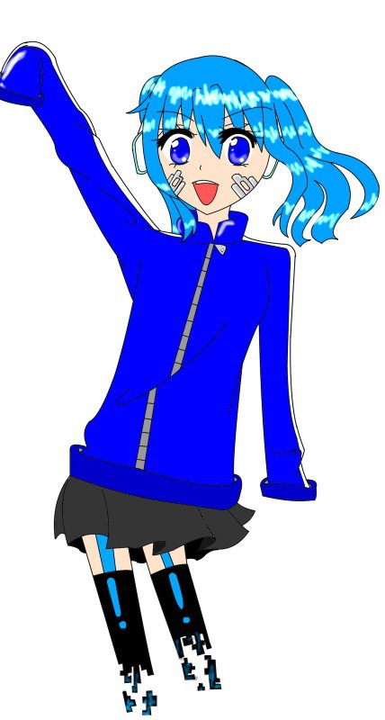 エネちゃん描き途中っ