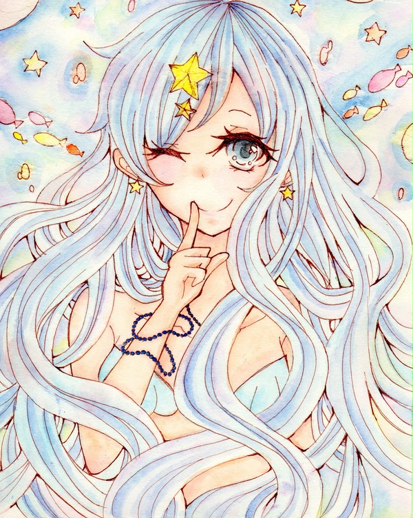水色マーメイド