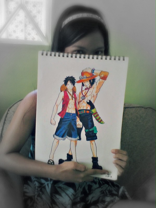 me with luffy and ace