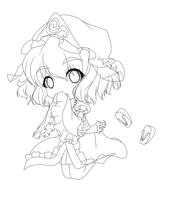 ふわふわゆゆこ　線画
