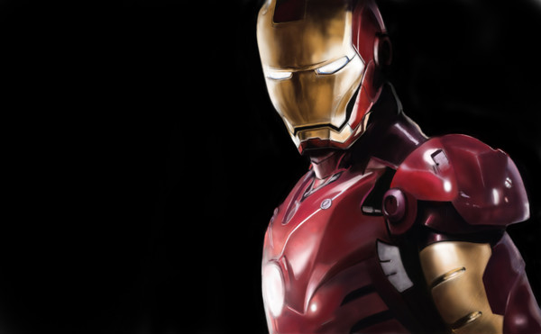 photoshop drawing ironman