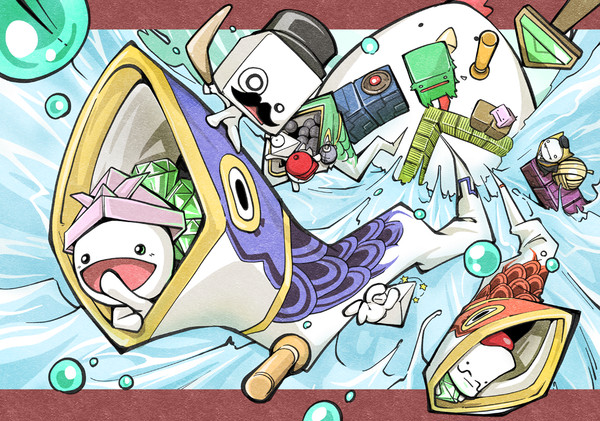 自作カレンダー用イラスト（５月）