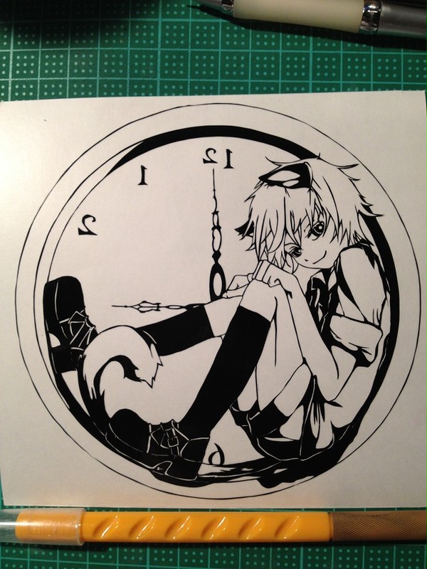 切り絵：チェシャレン