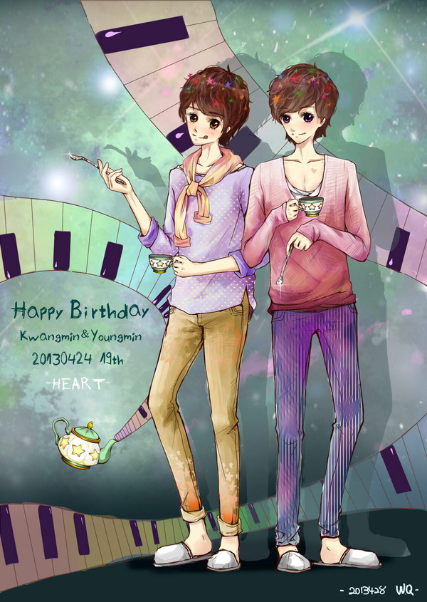 HB to kwangmin and yuongmin