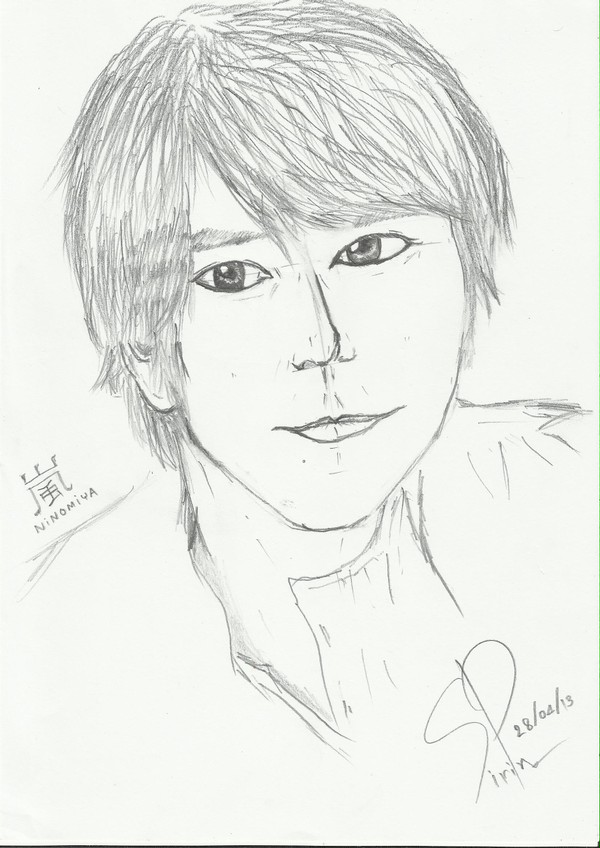 First draw for Ninomiya Arashi.