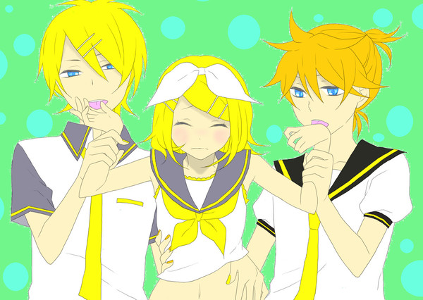 鏡音塗らせていただきました