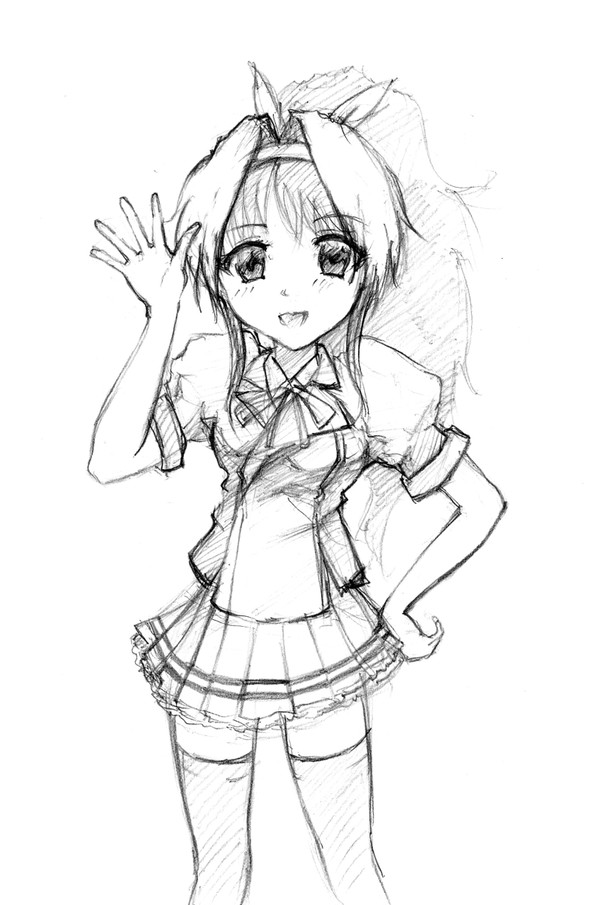 ラフ　女子高生オリジナル