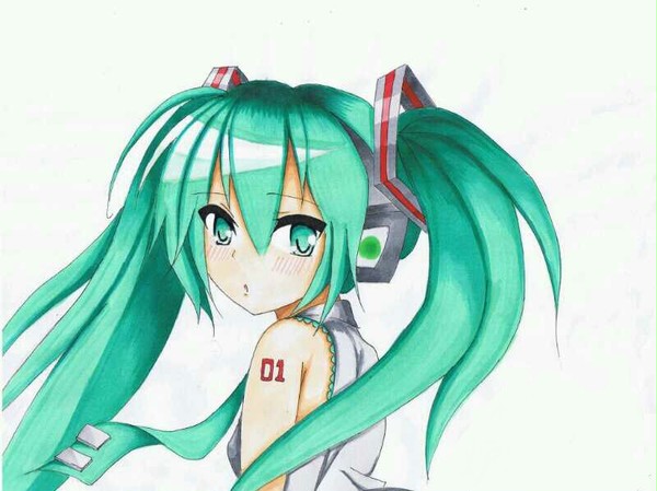 初音ミク描いてみた