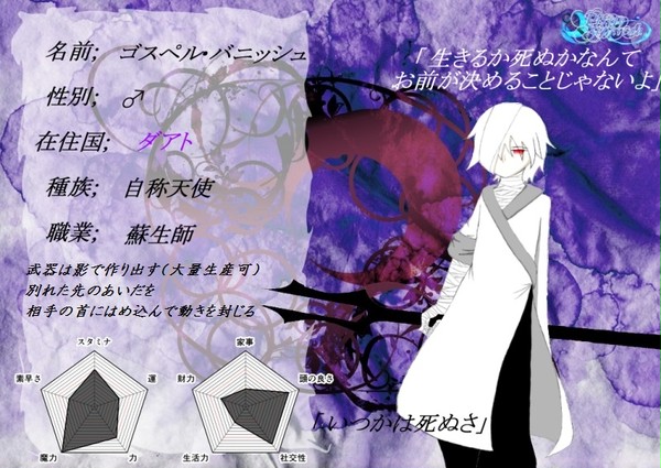 【ぴくっ人セフィラ】ゴスペル【キャラシート】
