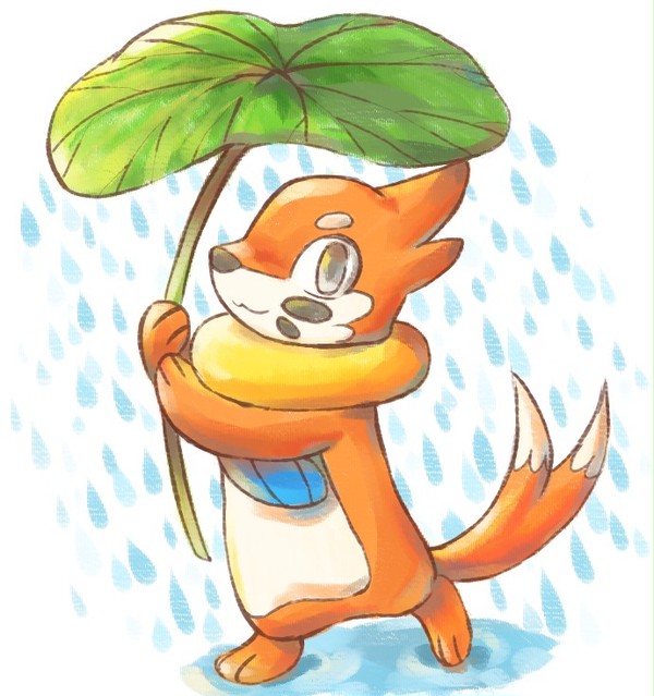 In the rain