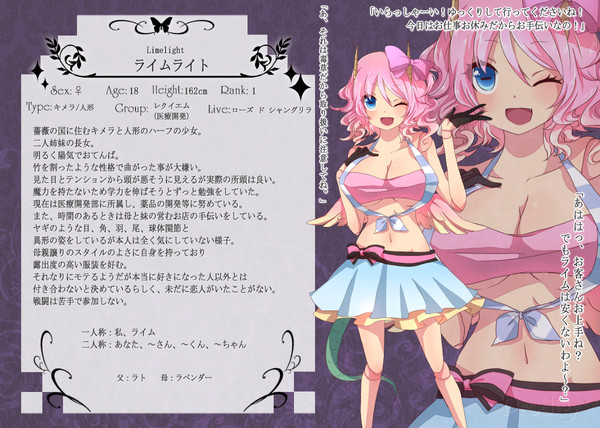 【P*3章】ライム・ソルベ【キャラシ】
