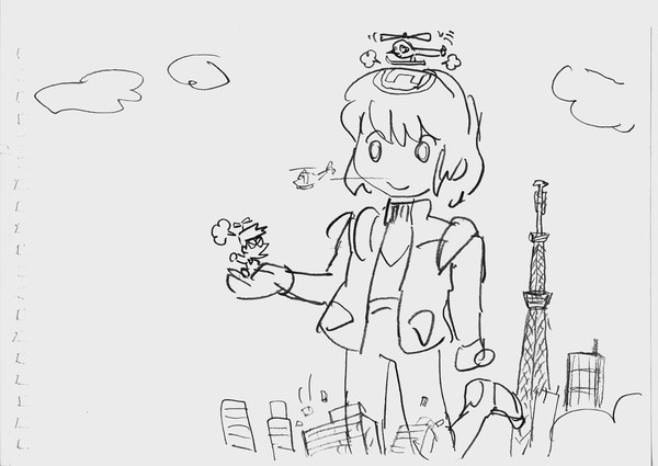 巨大化クルトくんの東京お散歩(頂き物)