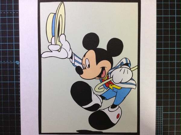 切り絵 ミッキー