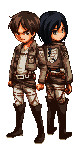 【ドット絵】エレン&ミカサ