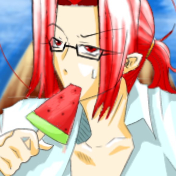 スイカバー食べる悟浄（？）