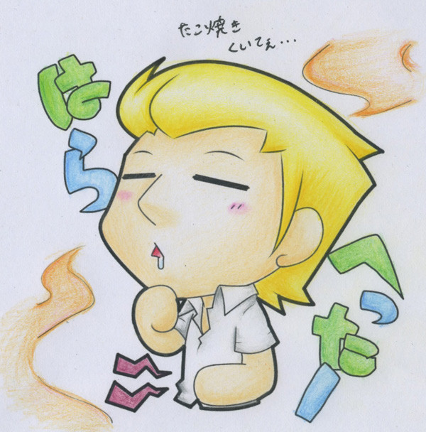 塗らせてもらったたけし君。