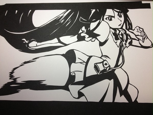 【切り絵】キュアアクアさん