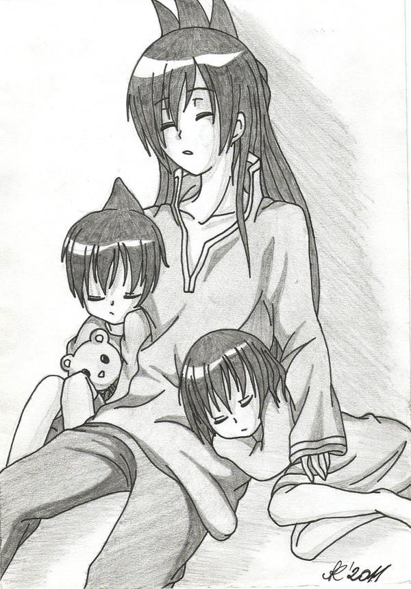 家族眠って(sleeping family)