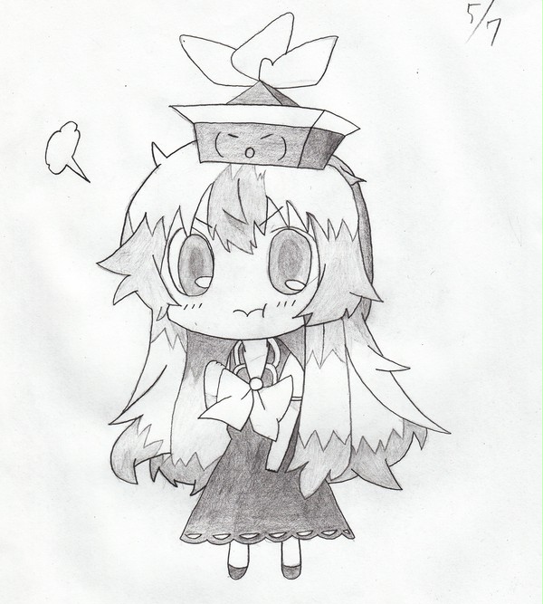 おこ慧音（模写）